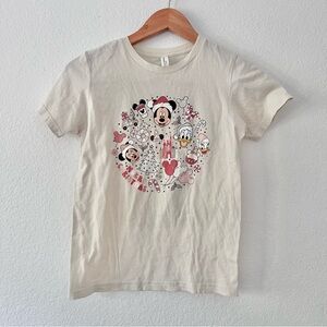 Disney Bella Canvas Mickey and Friend Christmas Print Tee Sz L